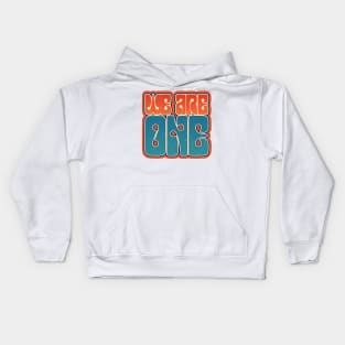 WE ARE ONE - Retro Kids Hoodie